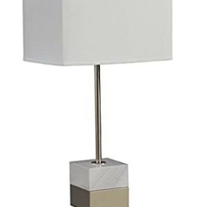 INK+IVY Carerra Marble and Metal Table Lamp